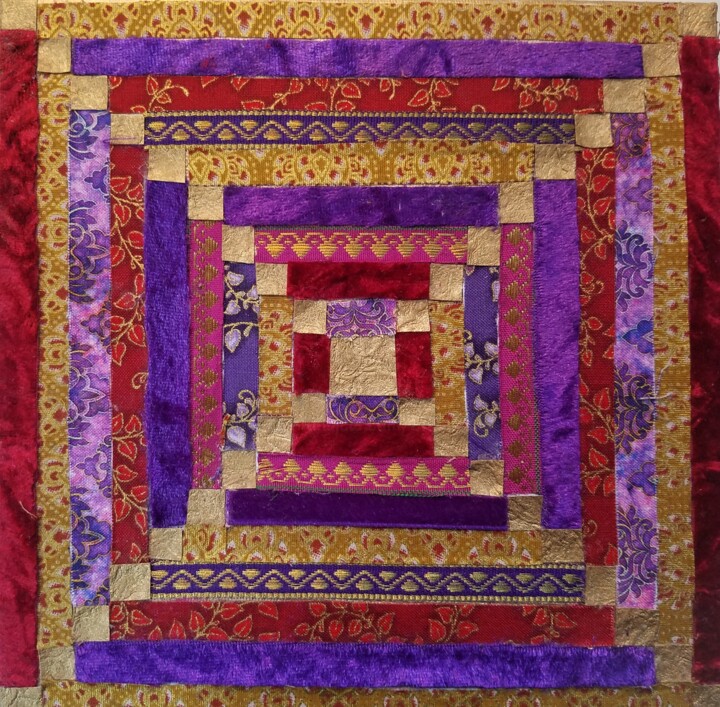 Kaléidoscope 纺织艺术, 7.9x7.9 in