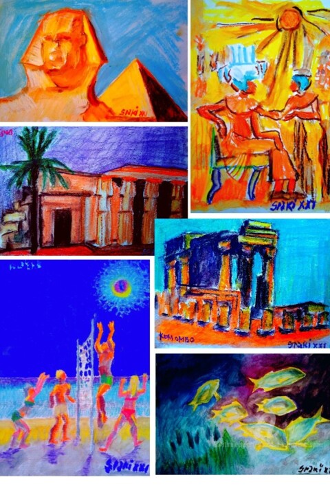 Quinzieme virtuel exposition " Ego dixi Misr" 绘画, 33.1x20 in