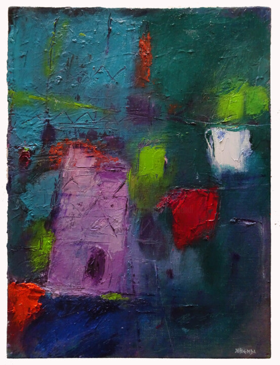 Mansoura 绘画, 15.4x11.4 in