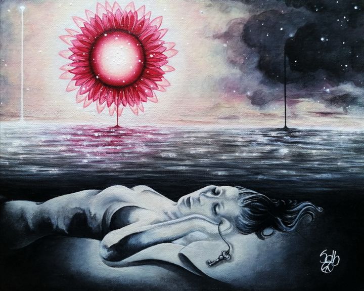 La résilience 绘画, 9.7x12 in