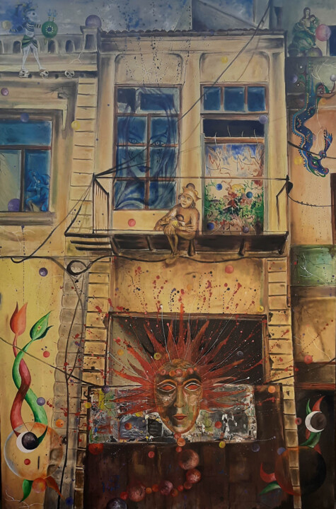 MYSTIC HOUSE 绘画, 59.1x39.4 in