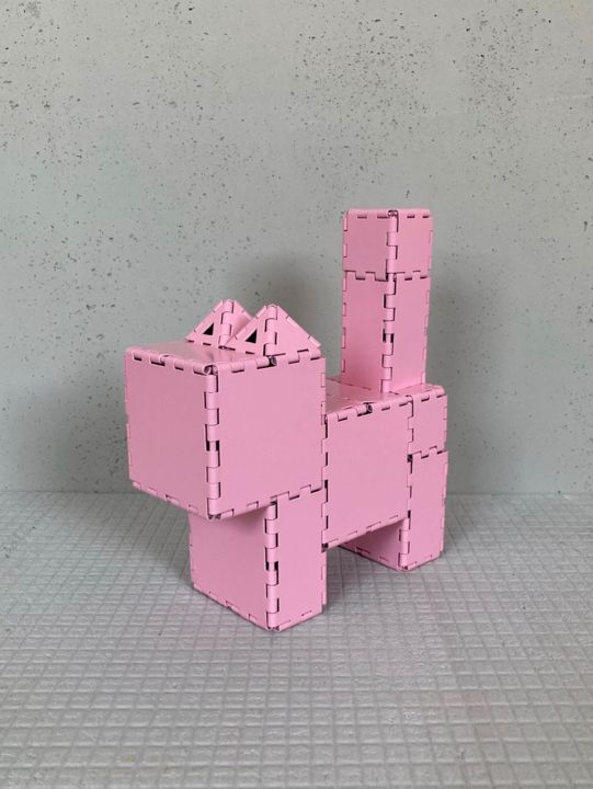 雕塑,  8.7x7.5 in 