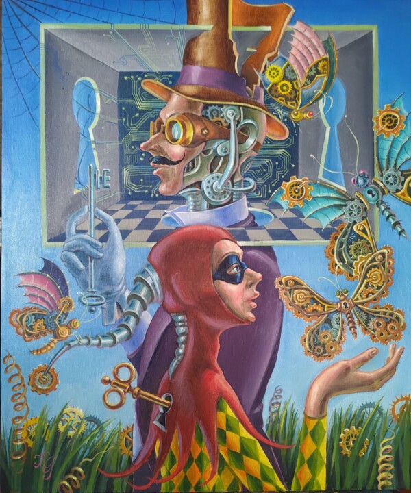 Reincarnation 绘画, 23.6x19.7 in