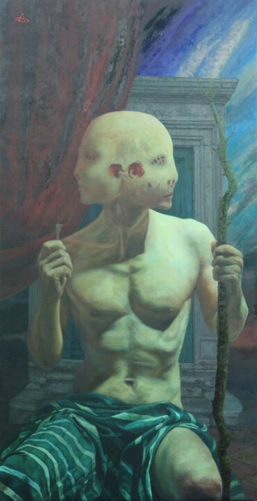 Janus 绘画, 61x31.5 in