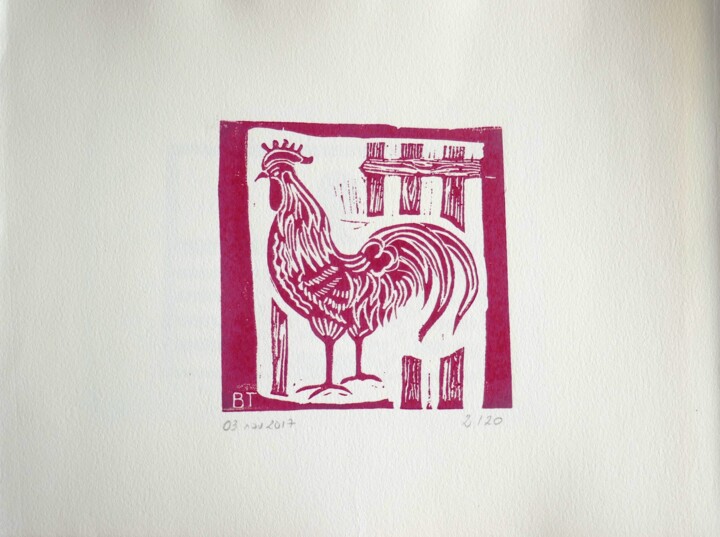 COQ ROUGE 印花与版画, 9.8x12.6 in