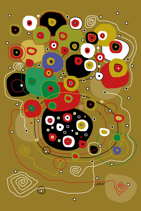 Digital Arts titled "INCONNU" by Caroline Berthet, Original Artwork, Digital Painting
