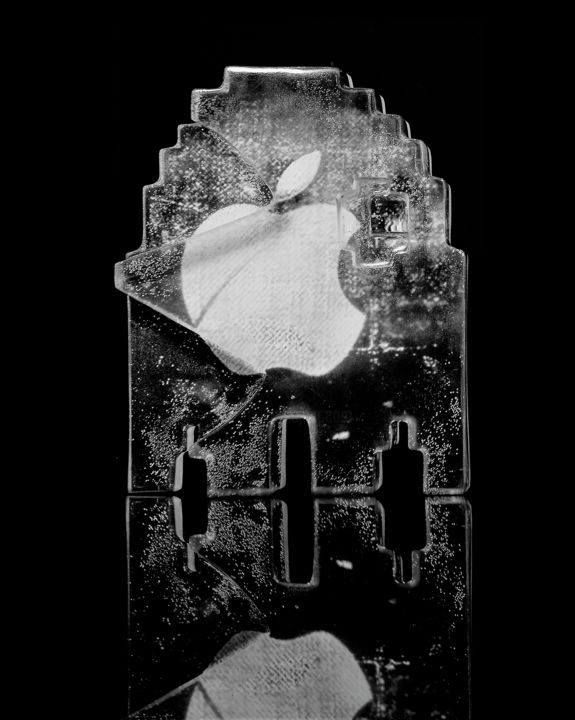 Art-cade Bites Sparkling Appe B&W Printmaking, 27.6x19.7 in