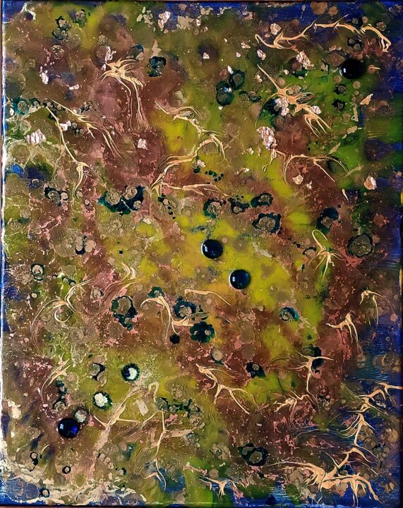 "Khnoum" 绘画, 19.7x15.8 in