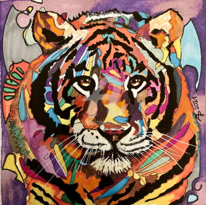 Jungle 绘画, 11.8x11.8 in