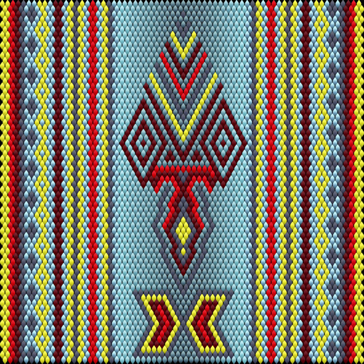 Ethnic ornament in the style of Latin America 2. 数字艺术