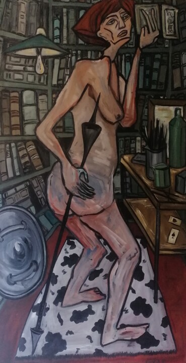 Donna qui shoote 3 绘画, 66.9x35.4 in