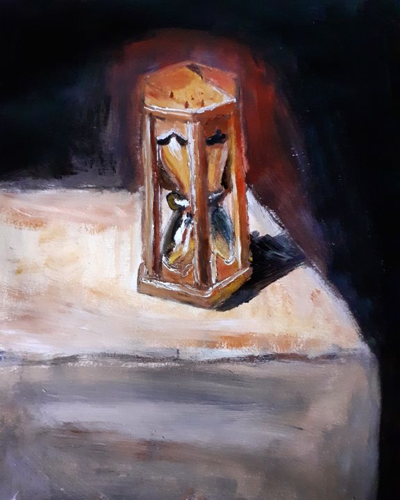 Le Sablier Du Temps 绘画, 9.8x7.9 in