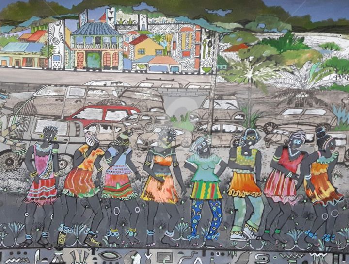 Les danseuses 绘画, 19.7x25.6 in
