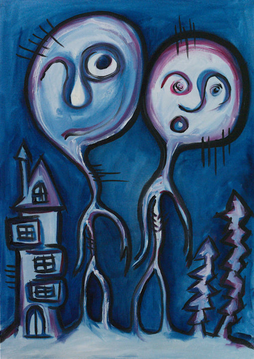 Lost Souls 绘画, 27.6x19.3 in