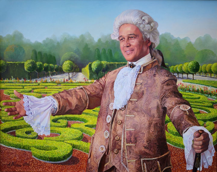 Painting titled "Портрет доктора М.У…" by Andrew Vlasov, Original Artwork, Oil