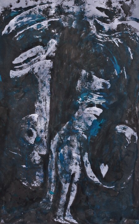 sens titre__'" 绘画, 13.8x8.7 in