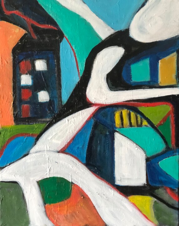 The Runner 绘画, 20x16 in