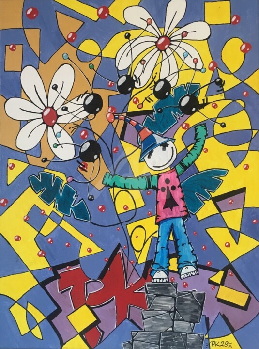 Graffiti - Se Servir de Ses Blessures 绘画, 15.8x11.8 in