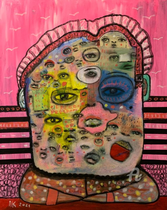 Vaccine #1 绘画, 39.4x31.5 in
