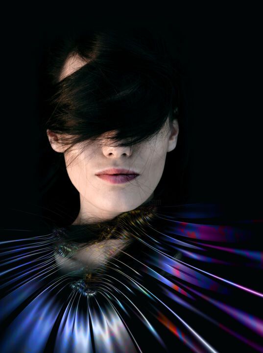 Digital Arts titled "Fractal" by Edit Zs. Toth (The GRAPH Collection), Original Artwork, Photo Montage