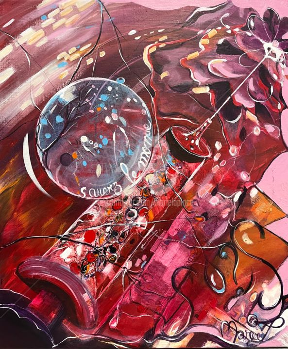 Sauvez le monde ! 绘画, 25.6x21.3 in