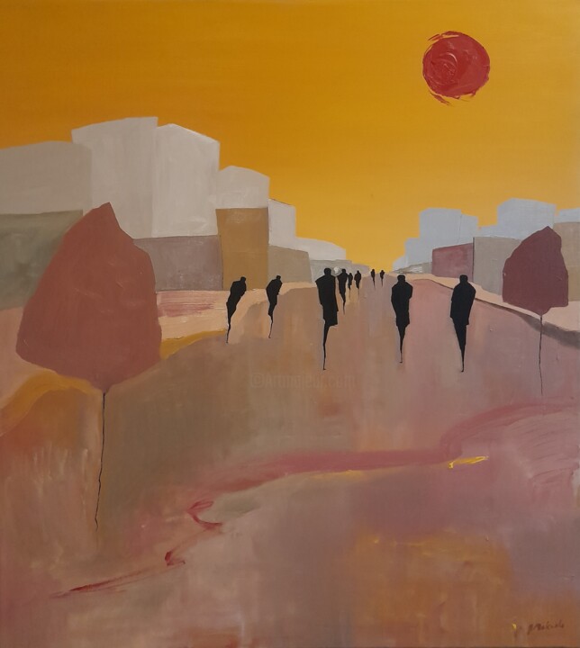 Never going home 绘画, 39.4x35.4 in