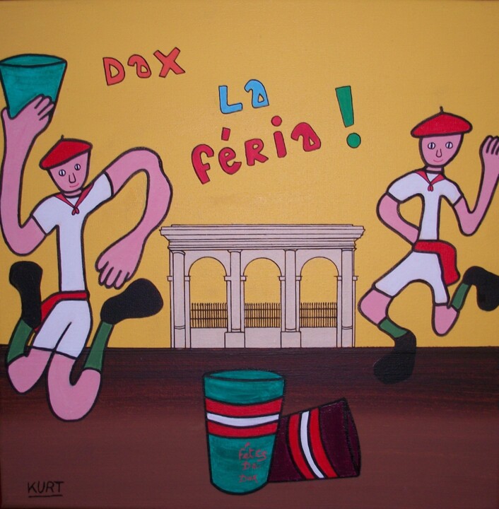 Dax La Féria ! 绘画, 15.8x15.8 in