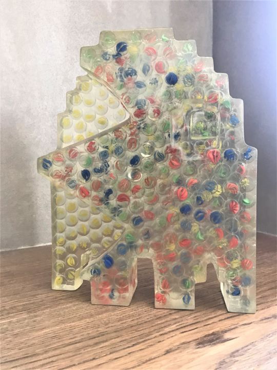 雕塑,  9.8x7.9 in 
