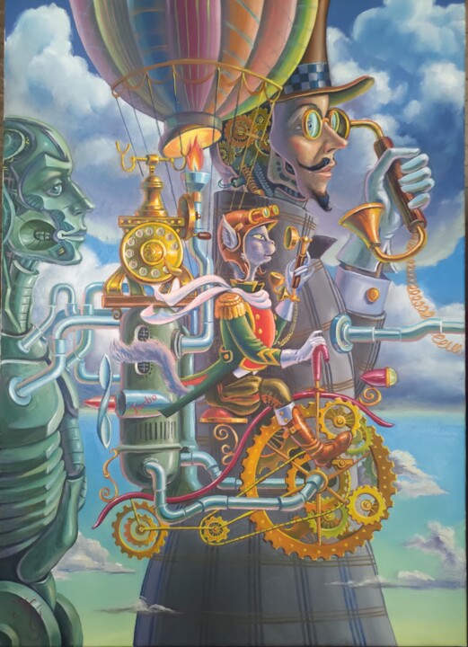 Perpetuum mobile 绘画, 27.6x19.7 in
