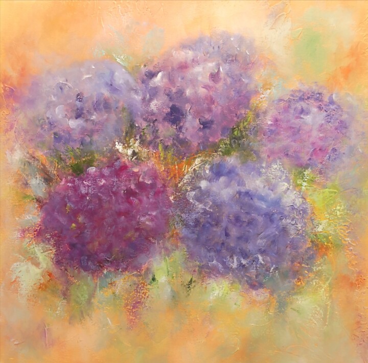 Harmonie d’hortensias violets