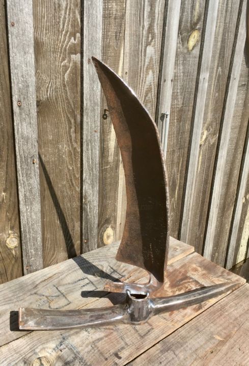Sculpture intitulée "Voilier2" par Pascal Vignon, Œuvre d'art originale, Métaux