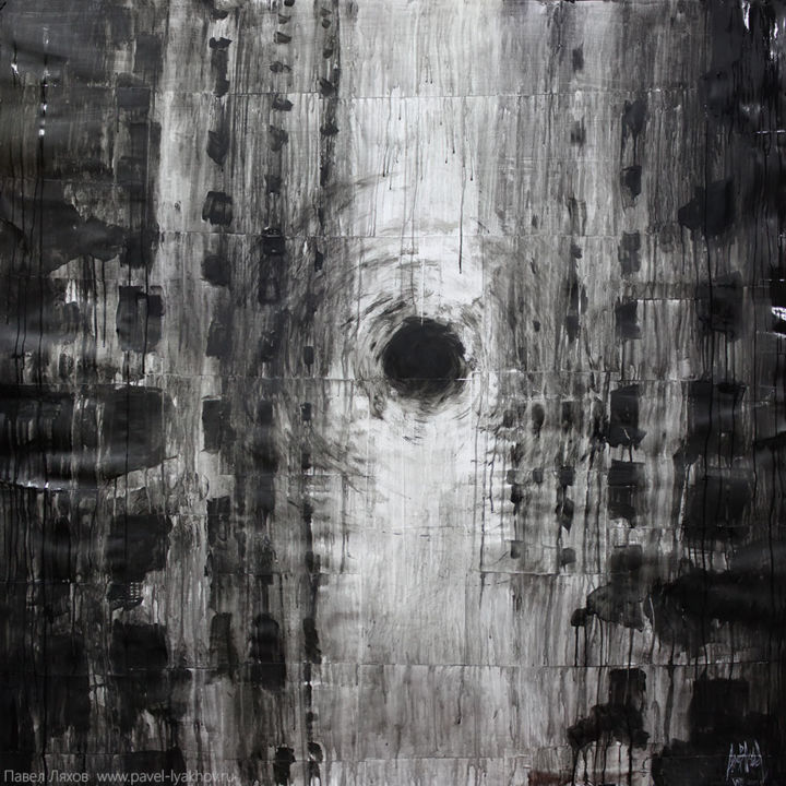 Horror Town 绘画, 59.1x59.1 in