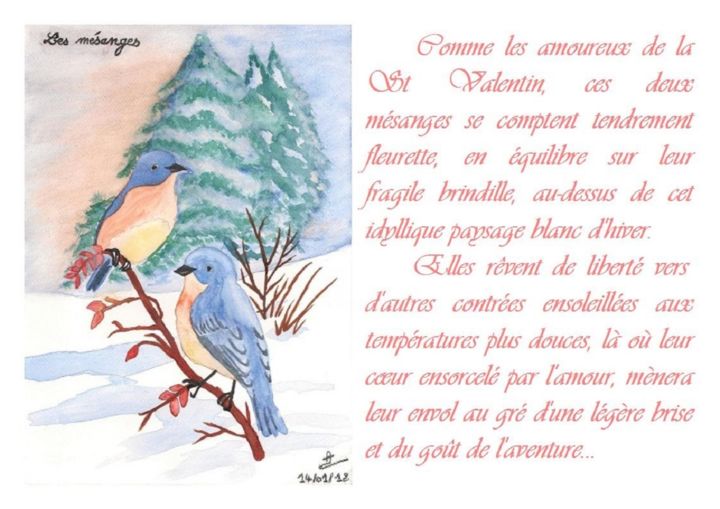 Les mésanges 数字艺术