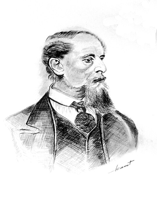 charles Dickens III 图画, 15x11 in
