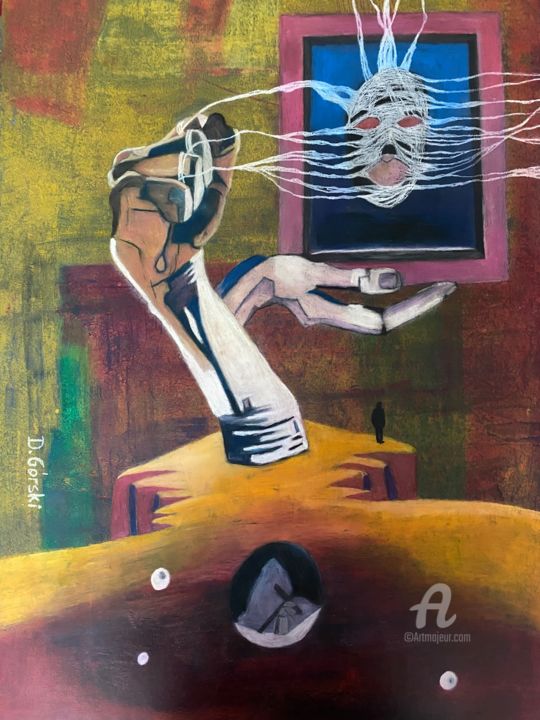 Dłonie 绘画, 27.6x21.7 in