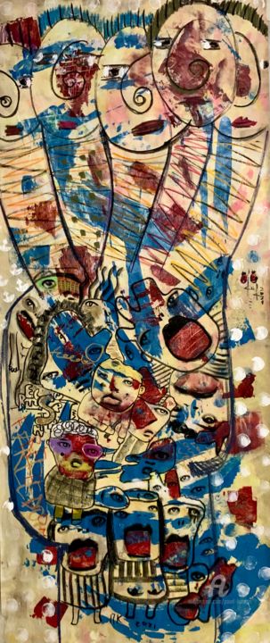 Street corner 14 绘画, 78.7x31.5 in
