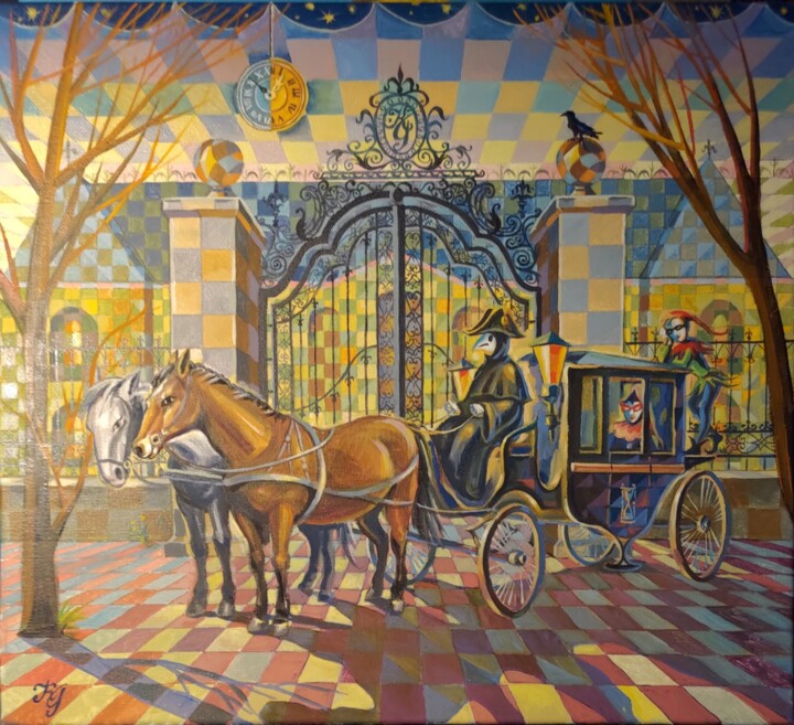 Memories of Venice 绘画, 15.8x19.7 in