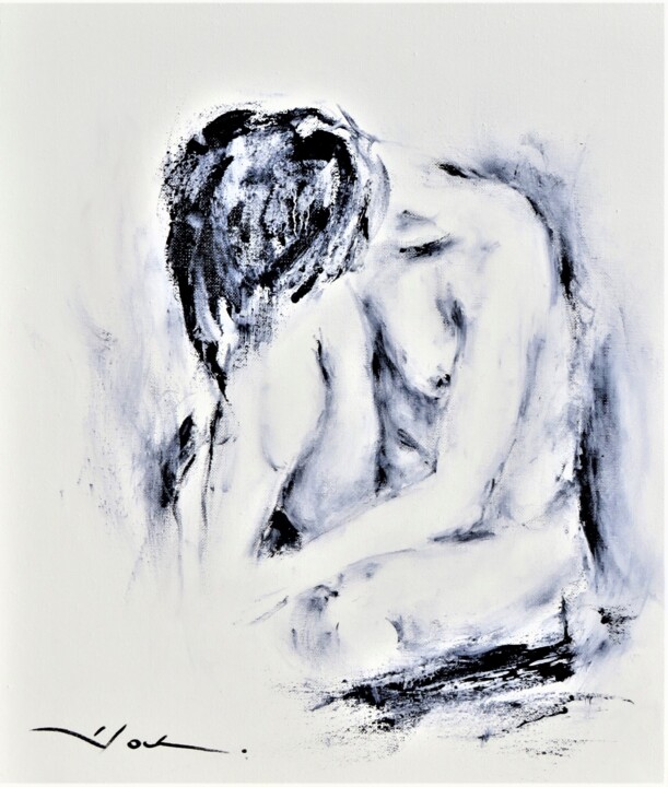 444_NU 绘画, 18.1x15 in