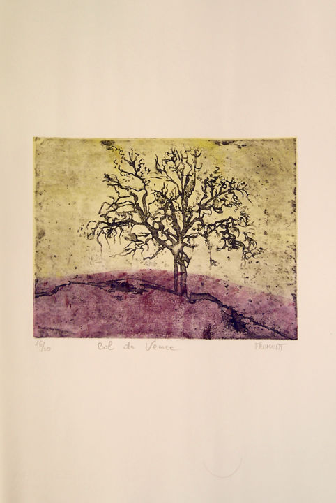 L'ARBRE BLEU REF. 76A 16/30 印花与版画, 19.3x12.6 in