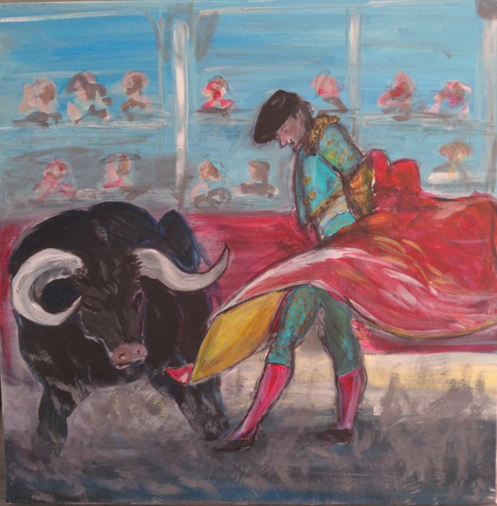 Corrida 绘画, 19.7x19.7 in