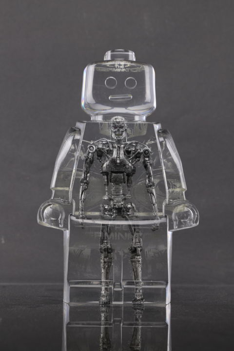 ROBOCLUSION TERMINATOR 2 雕塑, 9.8x6.3 in