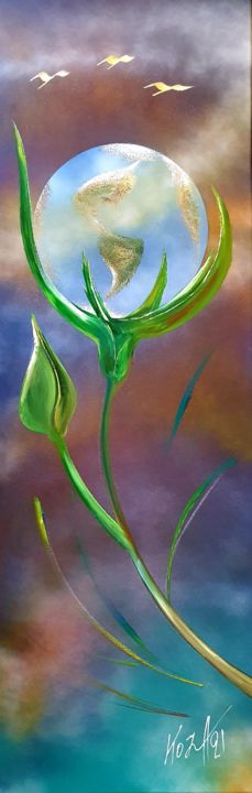 Ozone 绘画, 47.2x15.8 in