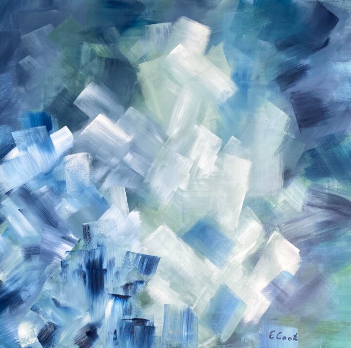 Painting titled "Lavish Crystals" by Elisa Cook Benbassat Bassat, Original Artwork, Acrylic