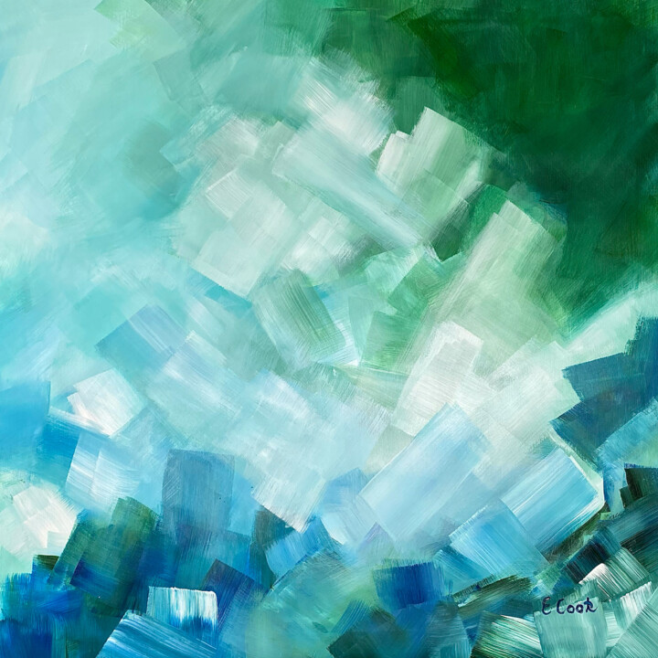 Peinture intitulée "Lavish Crystals II" par Elisa Cook Benbassat Bassat, Œuvre d'art originale, Acrylique