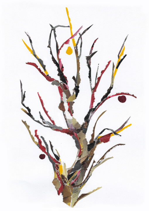 Fruit tree Collages, 11.7x8.3 in