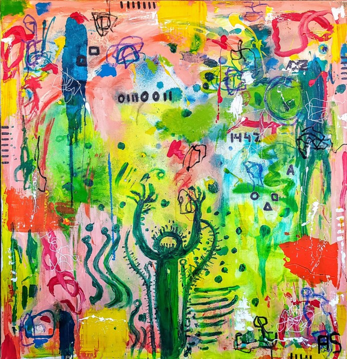 Orante psicodélico 绘画, 39.4x39.4 in