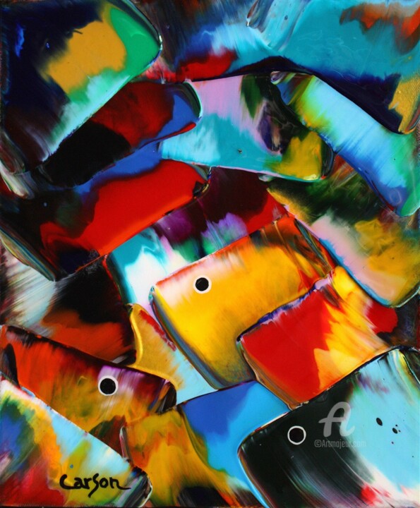 Songe en eau clair 绘画, 12x10 in