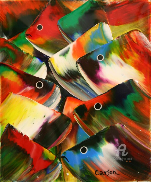 Splendeur marine - SOLD by Old Port Gallery 绘画, 12x10 in
