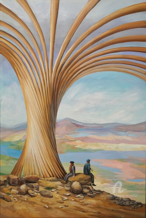 Tree 绘画, 47.2x31.5 in