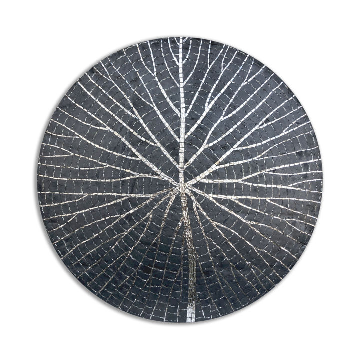 Night WaterLily Sculpture, 35.4x35.4 in